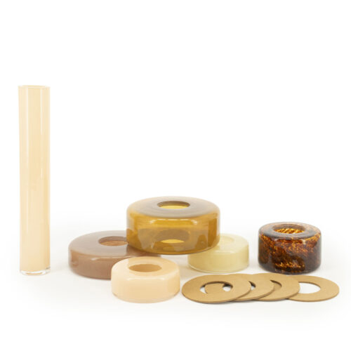 Vaas Golas Mondgeblazen glas - Bruin - Afbeelding 4