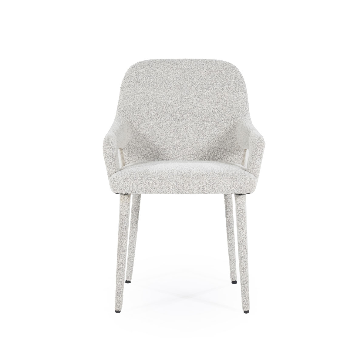 Eetkamerstoel Fika Bouclé - kleur Bruin - Afbeelding 10