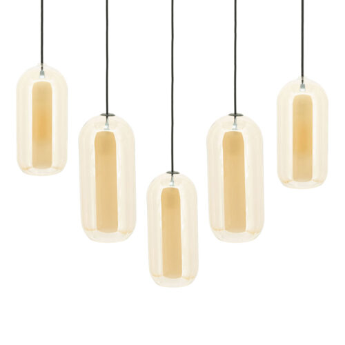 Hanglamp Shona Glas - 5 Lampen - Afbeelding 2