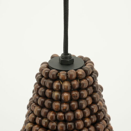 Hanglamp Shanga Houten kralen 22cm - Afbeelding 2