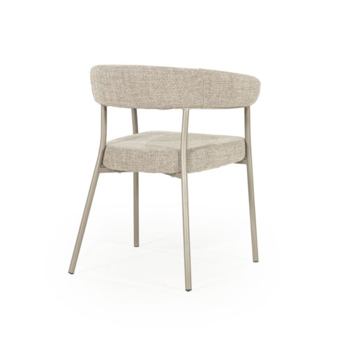 Eetkamerstoel Yovi - Taupe - Afbeelding 6