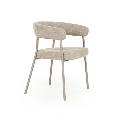 Eetkamerstoel Yovi - Taupe - Afbeelding 3