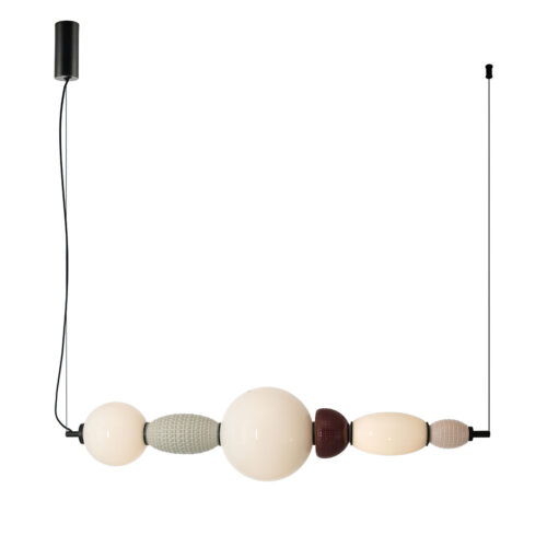Hanglamp Garca Horizontaal - Keramiek en glas