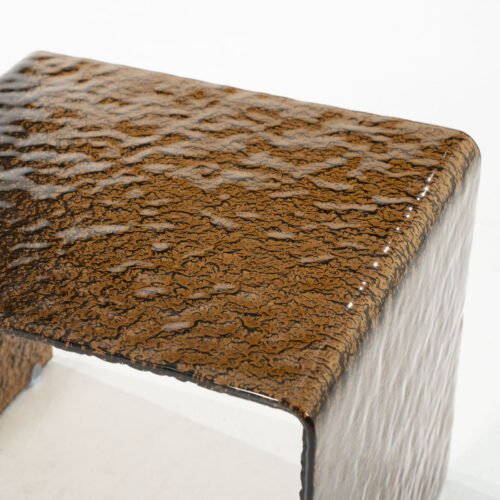 Bijzettafel Ripple Glas 50 x 45cm - Afbeelding 3
