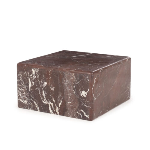 Salontafel Dice Marmer 60 x 60cm - Rood