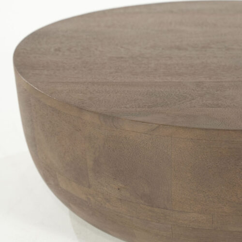 Ronde Salontafel Karibu Mangohout 70cm - Afbeelding 2
