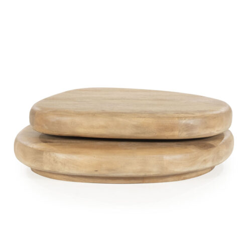 Organische Salontafel Kabo Mangohout - Naturel - Afbeelding 2