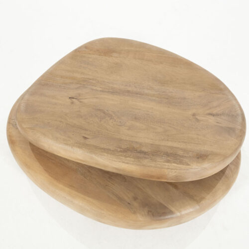 Organische Salontafel Kabo Mangohout - Naturel - Afbeelding 7