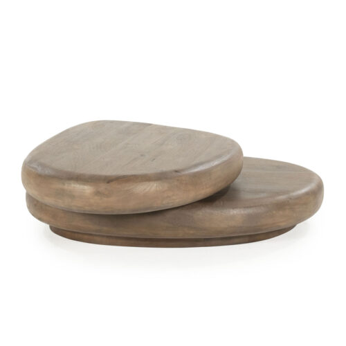 Organische Salontafel Kabo Mangohout - Bruin - Afbeelding 5