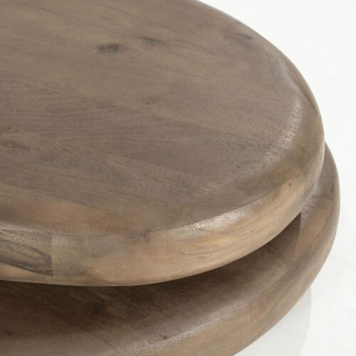 Organische Salontafel Kabo Mangohout - Bruin - Afbeelding 6