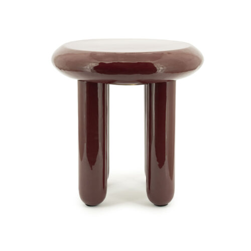 Ronde Bijzettafel Balloon 43cm - Burgundy - Afbeelding 2