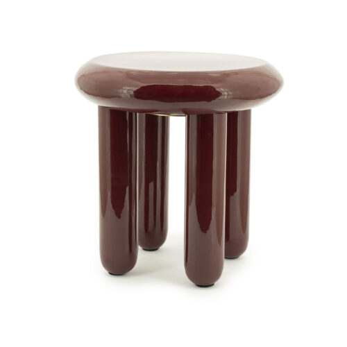 Ronde Bijzettafel Balloon 43cm - Burgundy