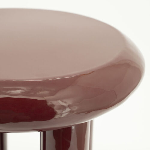 Ronde Bijzettafel Balloon 43cm - Burgundy - Afbeelding 4