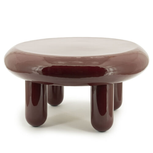 Ronde Salontafel Balloon 70cm - Burgundy