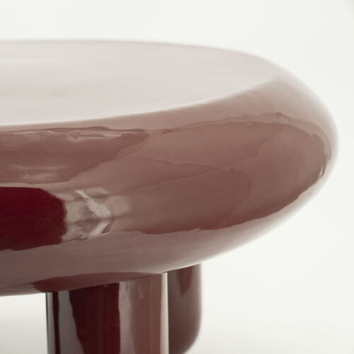 Ronde Salontafel Balloon 70cm - Burgundy - Afbeelding 3