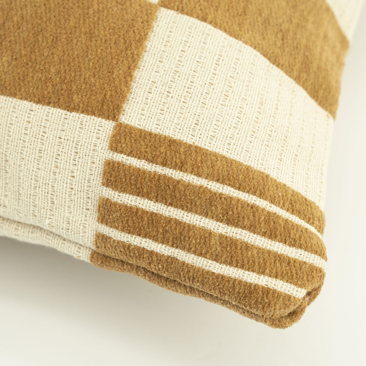 Kussen Twist 45x45 cm - Mosterd - Afbeelding 2