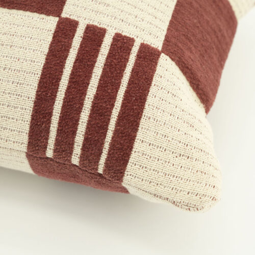 Kussen Twist 35x55 cm - Burgundy - Afbeelding 2
