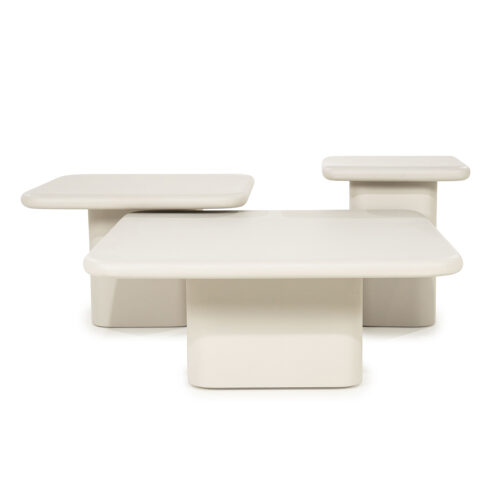 Bijzettafel Siminto kleur Beige - 40 cm - Afbeelding 4