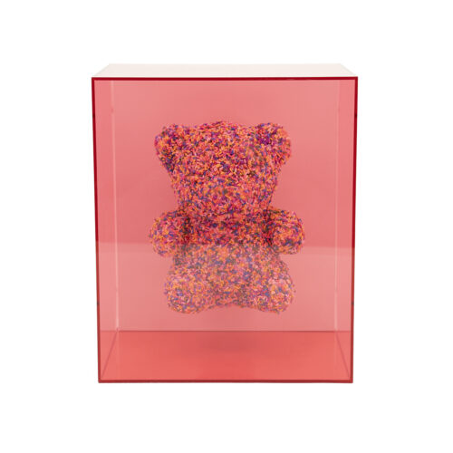 Wanddecoratie Beary 25 x 20cm - Roze