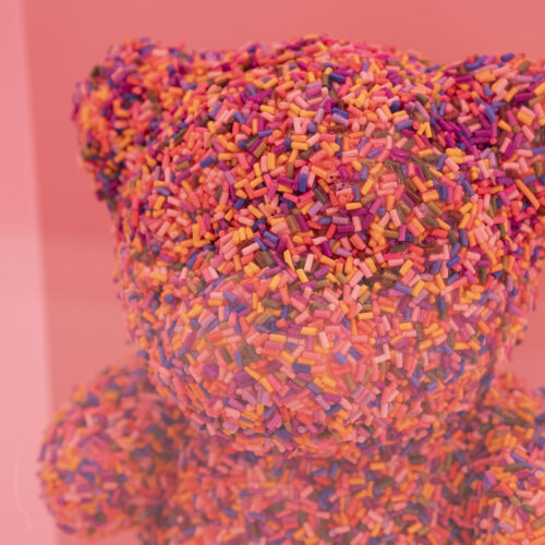 Wanddecoratie Beary 25 x 20cm - Roze - Afbeelding 3