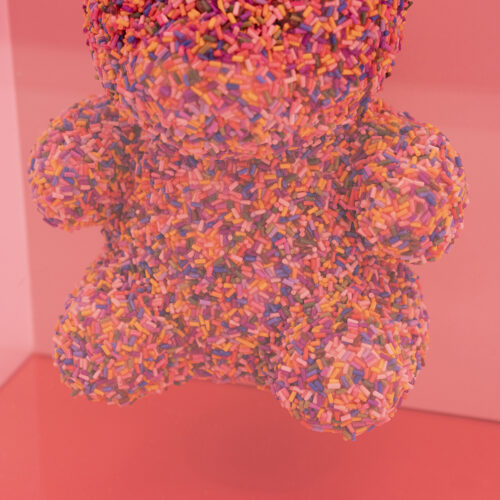 Wanddecoratie Beary 25 x 20cm - Roze - Afbeelding 2
