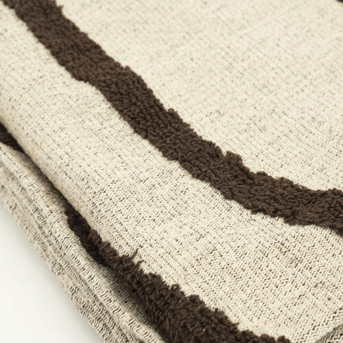 Plaid Majani 170 x 130 cm - Donkerbruin - Afbeelding 4