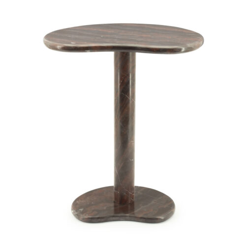 Organische Bijzettafel Rosso Marmer 45 x 33cm - Afbeelding 4