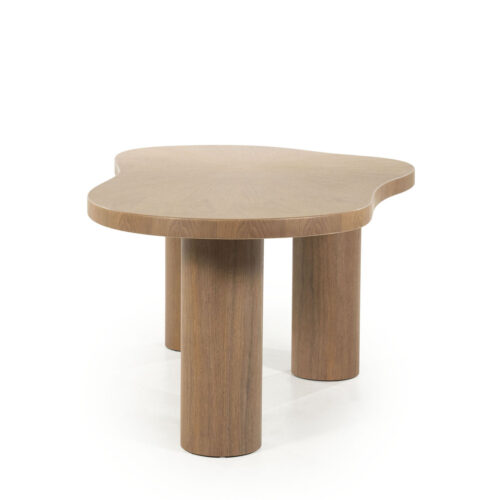 Organische Eettafel Bobbie Walnoot 215 x 110 cm - Lichtbruin - Afbeelding 5