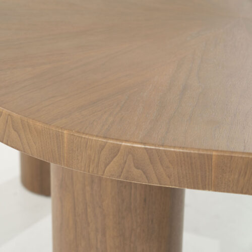 Organische Eettafel Bobbie Walnoot 215 x 110 cm - Lichtbruin - Afbeelding 7