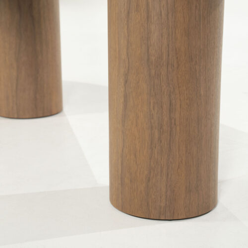 Organische Eettafel Bobbie Walnoot 215 x 110 cm - Lichtbruin - Afbeelding 10