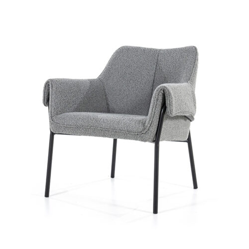 Fauteuil Tony Bouclé - Grijs (showroom model) - Afbeelding 11