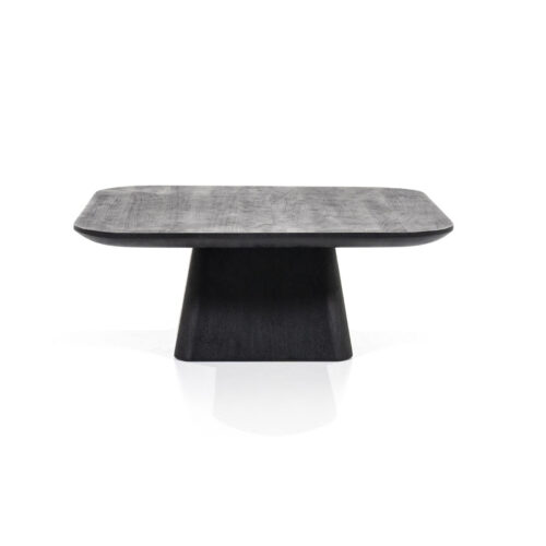 Vierkante Salontafel Aron Mangohout - Zwart 80 cm - Afbeelding 22