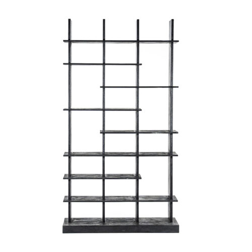 Boekenkast Oliver Mangohout 120x220cm - Zwart - Afbeelding 7