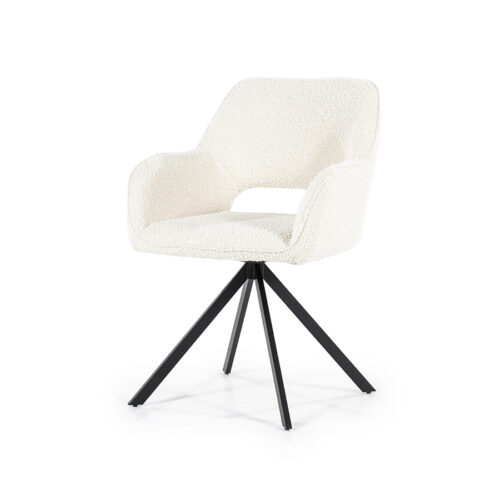 Eetkamerstoel Fabio Bouclé - Beige - Afbeelding 8