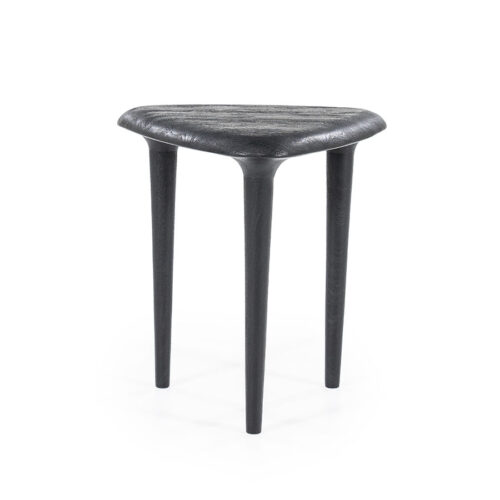 Bijzettafel Jiska Mangohout 46 x 46cm - Zwart - Afbeelding 5