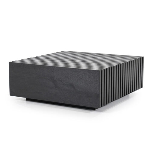 Salontafel Tom Mangohout - Zwart 90x90cm - Afbeelding 5