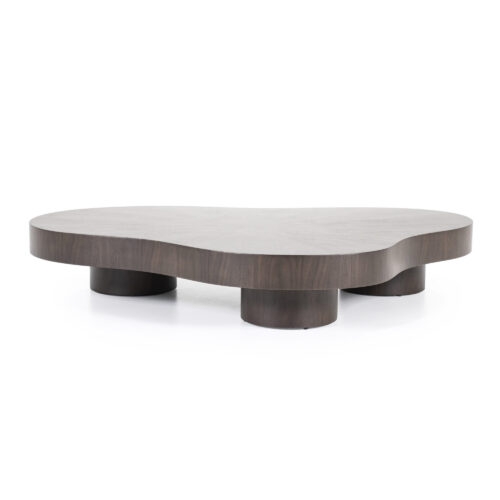 Organische Salontafel Bobbie - donkerbuin - 150 x 110 cm - Afbeelding 11