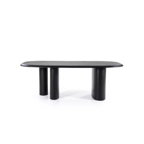 Organische Eettafel Walter Eikenhout 220 x 100cm - Zwart - Afbeelding 10