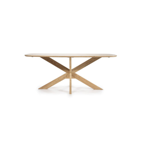 Eettafel Nikki Acaciahout 200 x 100 cm - Naturel - Afbeelding 3