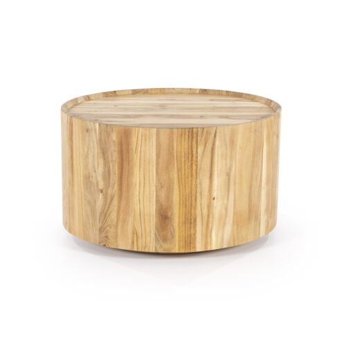 Ronde Salontafel Zayn Acaciahout 60 cm - Naturel - Afbeelding 4