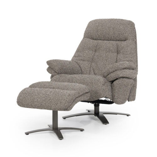 Verstelbare Fauteuil Caleb Met voetenbank -  Taupe - Afbeelding 11