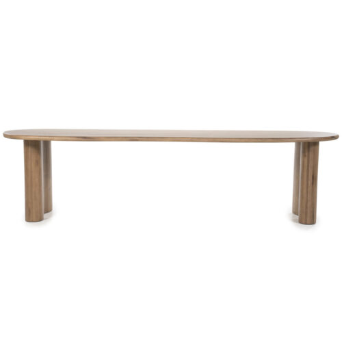 Organische Eettafel Josh 300 x 110 cm - kleur Bruin - Afbeelding 11