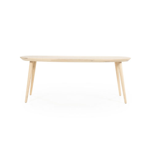 Deens Ovale Eettafel Elijah 220 x 100cm - kleur Naturel - Afbeelding 8
