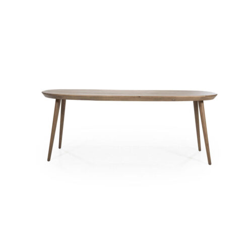 Deens Ovale Eettafel Elijah 220 x 100cm - kleur Bruin - Afbeelding 9