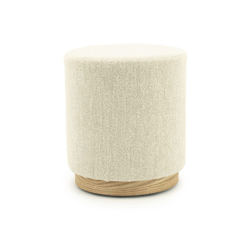 Poef Avah Bouclé 41cm - Beige