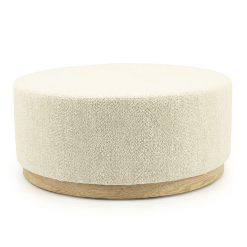 Poef Avah Bouclé 80cm - Beige