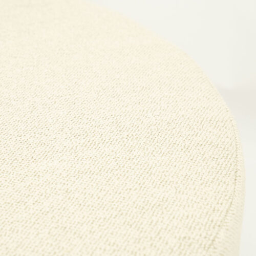 Poef Avah Bouclé 80cm - Beige - Afbeelding 4