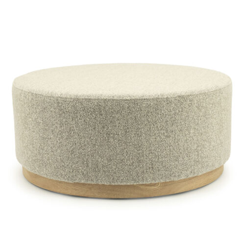 Poef Avah Bouclé 80cm - Taupe