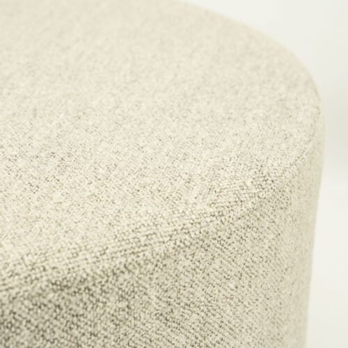 Poef Avah Bouclé 80cm - Taupe - Afbeelding 4