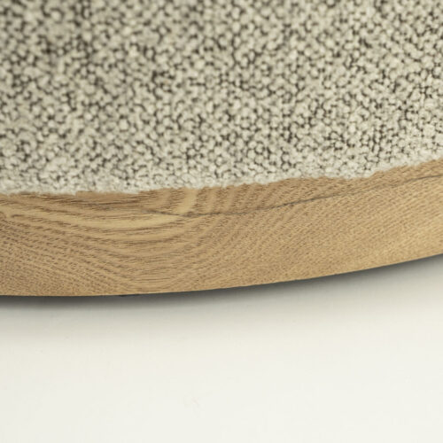 Poef Avah Bouclé 80cm - Taupe - Afbeelding 2